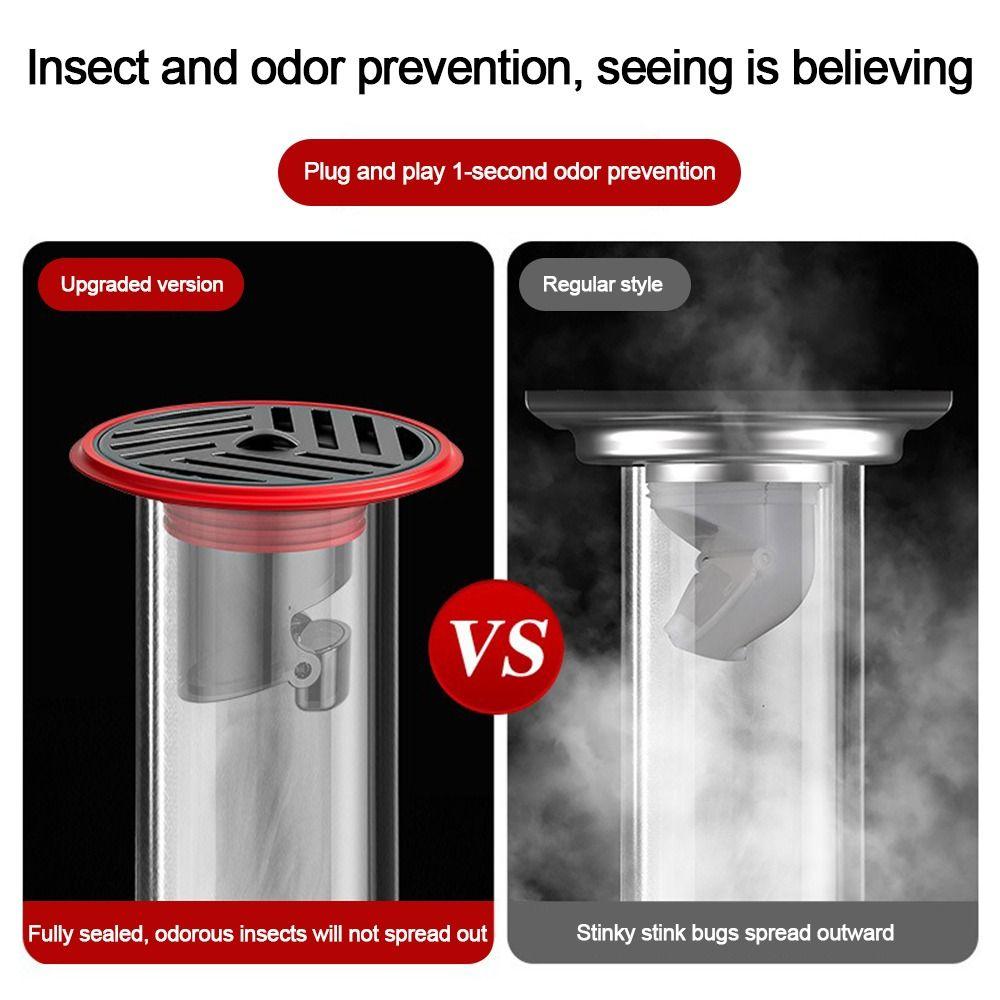 Bouchon de filtre de vidange en acier inoxydable, anti-reflux, bouchon de filtre de vidange de sol de douche, fournitures de salle de bains