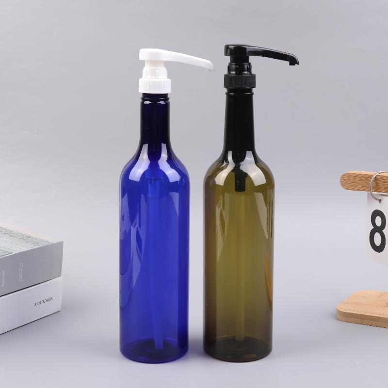 1 Pcs 750Ml Colorful Pet Bottle Coffee Syrup Bee Drip Storage Dispenser Pump Bottle Squeeze Milk Bottle Honey Jar Container