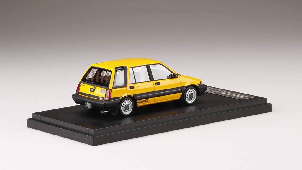 MARK43 Honda Civic Shuttle 4WD J 1984 Yellow Finished Product 1/43 (AR)