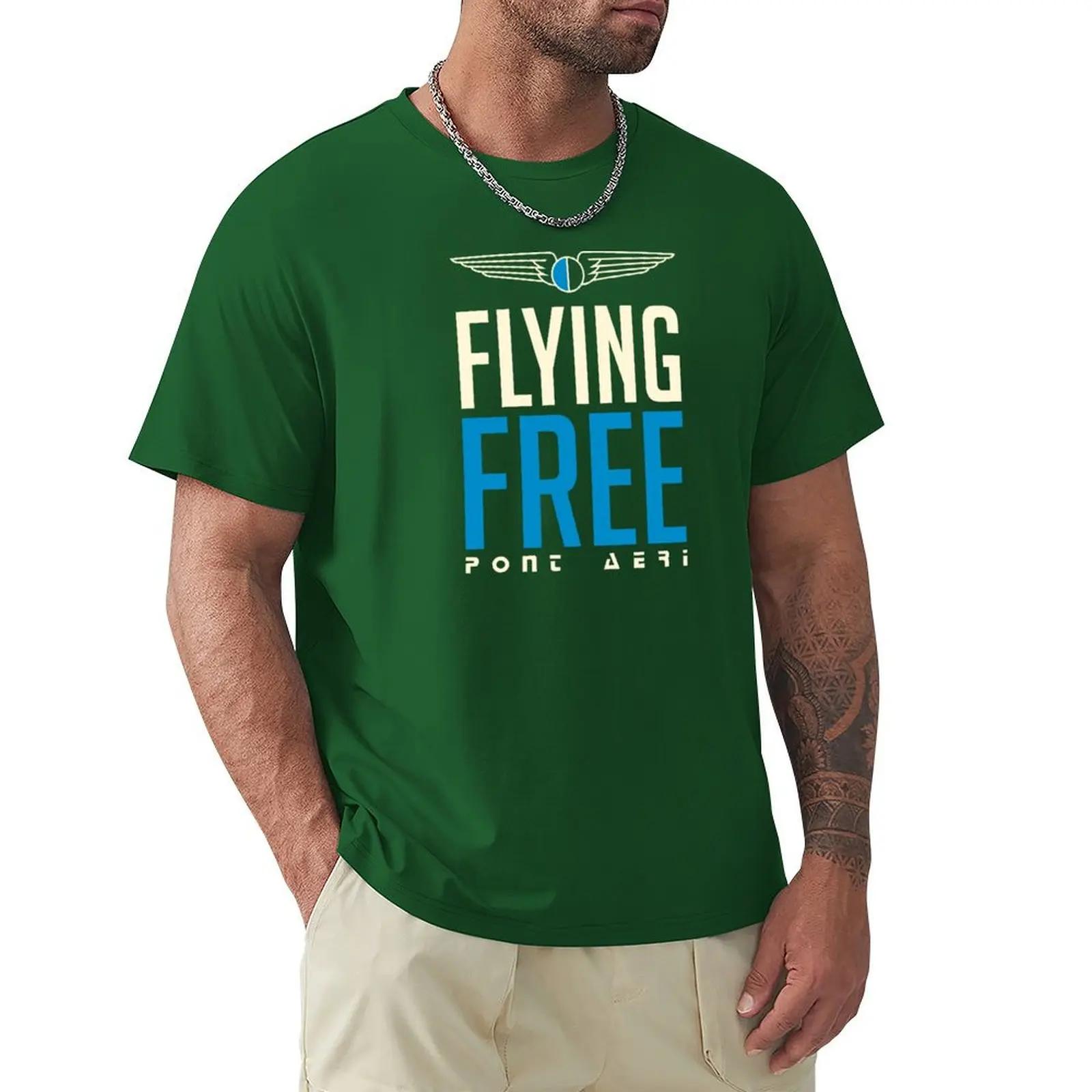 

Flying Free Pont Aeri T-shirt Aesthetic clothing cute clothes oversizeds mens workout shirts 4XL