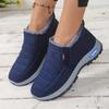 Women's Solid Color Fluffy Boots, Thick Soled Soft Soled Winter Warm Lining Boots, Non Slip Warm Short Boots