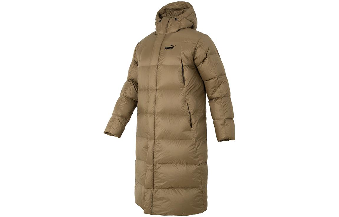 PUMA Down Jackets Men s Brown Hooded Moderate Down Coat 678345-93 M