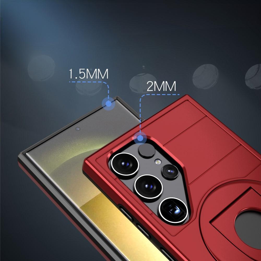 Samsung Galaxy S24 Ultra Case, Military Magnet, for MagSafe, Red