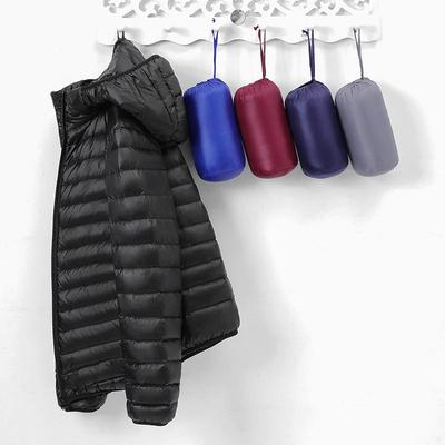 Men's Trendy Winter Lightweight Hooded Down Jacket - Warm White Duck Down Outerwear