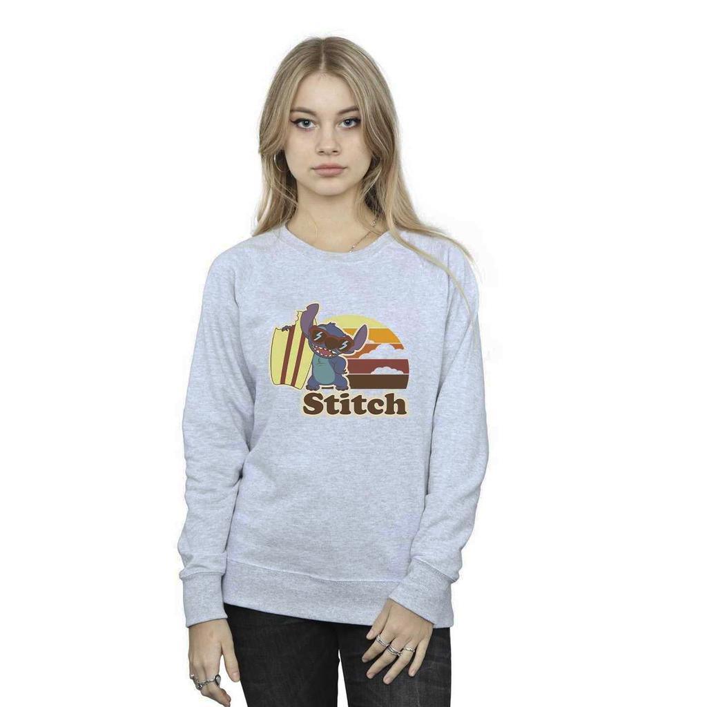 Disney Damen/Damen Lilo und Stitch Bitten Surfboard Sweatshirt