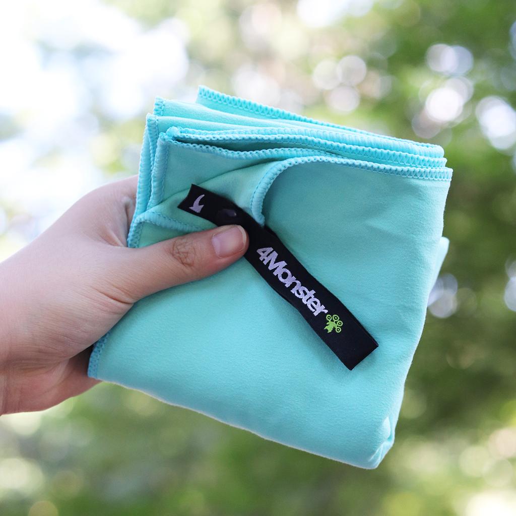 4Monseuteo Microfiber Towel Xs Light Blue