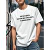 Humorvolles Sommer-T-Shirt mit kurzen Ärmeln, Rundhalsausschnitt, Lässig, für Herren, Geeignet für Outdoor-Aktivitäten
