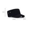 Men's Cotton Cap Solid Color Flat Cap Outdoor Sports Cap Sunscreen Cap