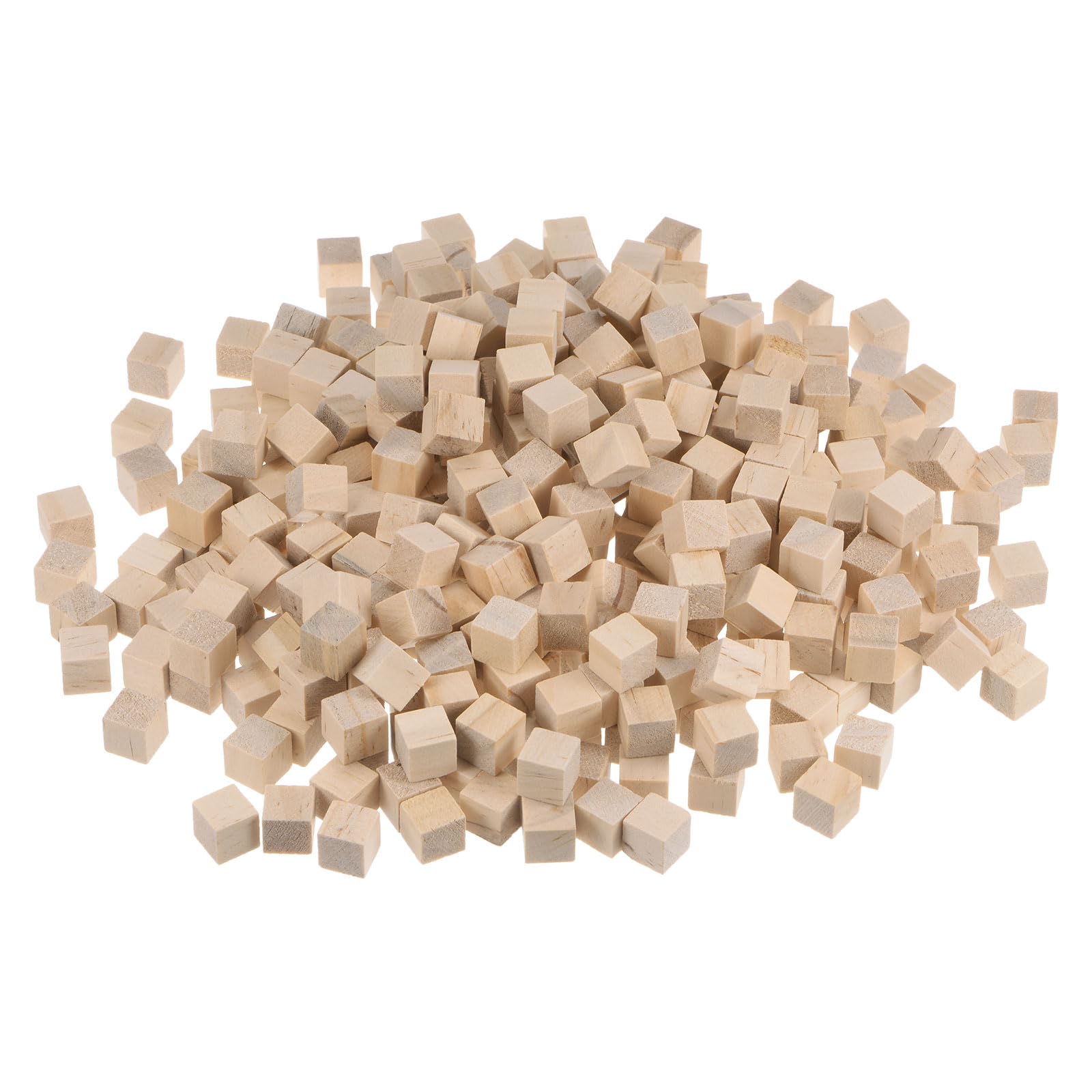 

Дерев’яні блоки uxcell для рукоділля 1 см Незакінчені дерев’яні кубики Квадратні блоки з сосни для рукоділля своїми руками 500 штук