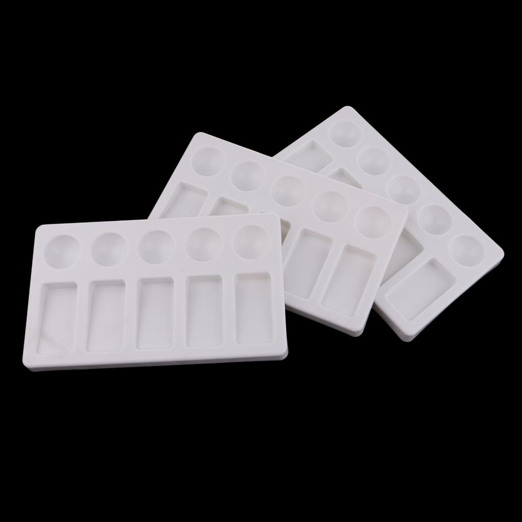 Buy 3 Pieces Watercolor Mixing Tray Palette For Gouache Oil Acrylic