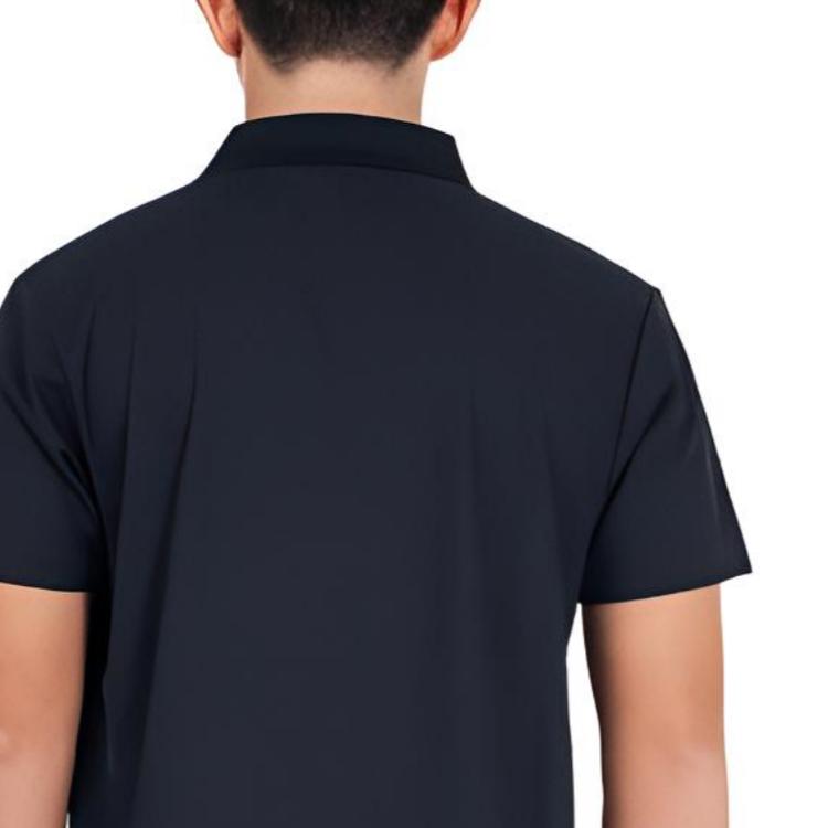 Asics Solid Color Polo Neck Short Sleeve Polo Shirt Men Tops Black 2031C955-001
