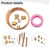 72 Inch Mechanical Oil Pressure Gauge Tubing Kit Copper Oil Pressure Gauge Line Tubing Kit 1/8 Diameter With1/4''/8''NPT