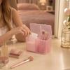 1pc Nail Storage Box Double Grille Dust Proof Belt Cover Cotton Sheet Napkin Storage Box Nail Accessories Finishing