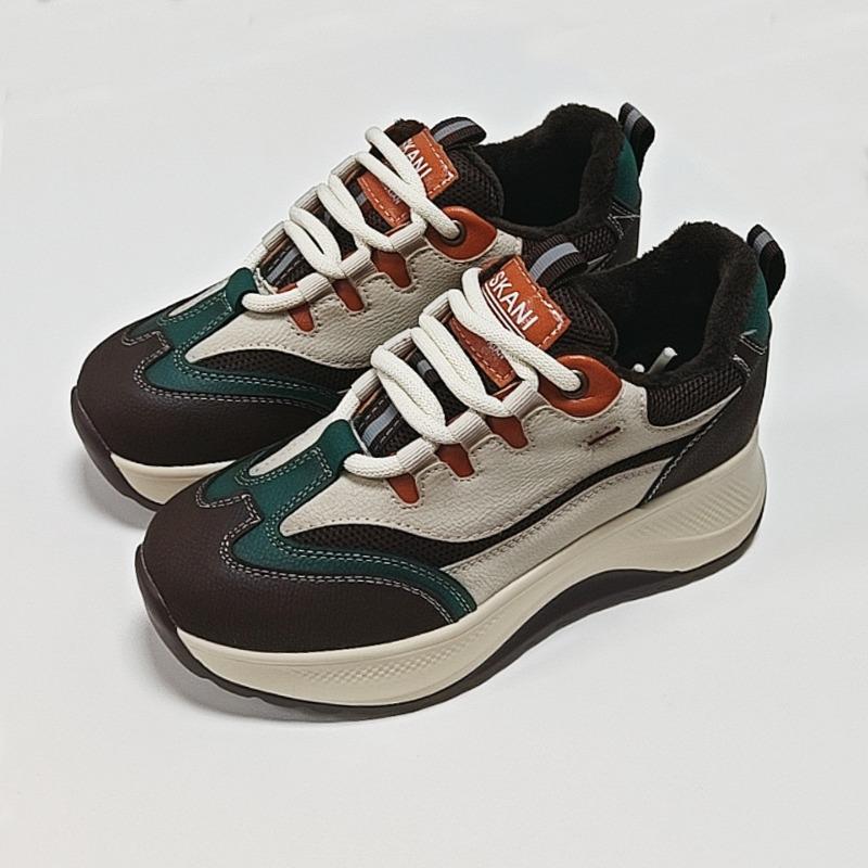 cm color matching Forrest Gump shoes women's new autumn lightweight soft-soled women's shoes versatile moral training heightening dad shoes