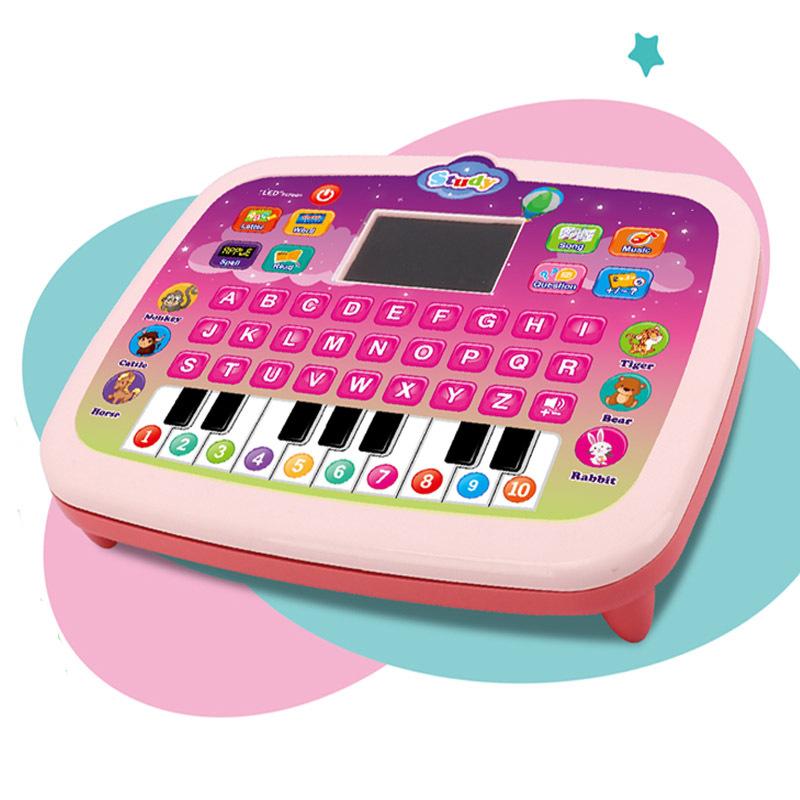 Kids Study Tablet English Learning Toy for Children Educational Keyboard Machine with LED Display
