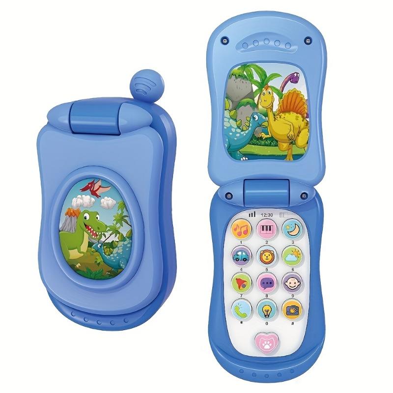 

Kids Flip Music Phone Toy 1PCS синій