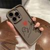 Puppy and Cat Punch Phone case iPhone 15 Pro Max 11 12 13 16 14 Plus Silicone Shockproof Case Lens protector shell