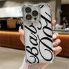 Creative Stylish English Letters Case for Apple iPhone 17 Pro Max 11 13 15 16e Air 14 12 Plus 16 Pro Phone Cover