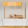 Adjustable 45cm High Pet Door Fence Scalable Pet Partition Fence Dog Isolation Dog Barrier Double Safety Protection Pet Supplies