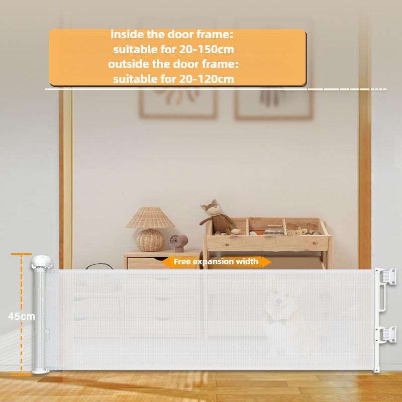 

Adjustable 45cm High Pet Door Fence Scalable Pet Partition Fence Dog Isolation Dog Barrier Double Safety Protection Pet Supplies