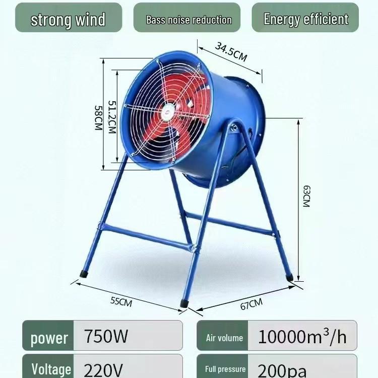 SF Industrial Axial Flow Fan: Low Noise, High Volume, Powerful Exhaust and Cooling