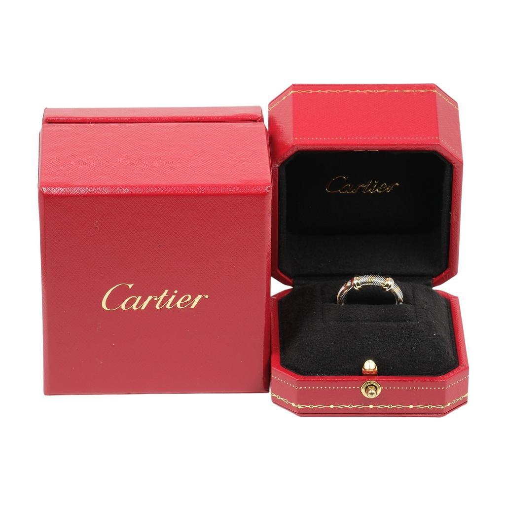 CARTIER All Air Ciel Vintage Ring K18 yellow gold/Stainless Steel #6.0(US Size) 5.7g Women Used