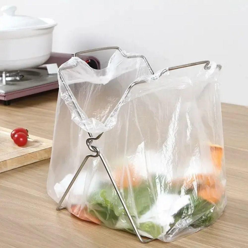 Multifunctional Trash Rack Foldable Trash Bag Holder New Garbage Can