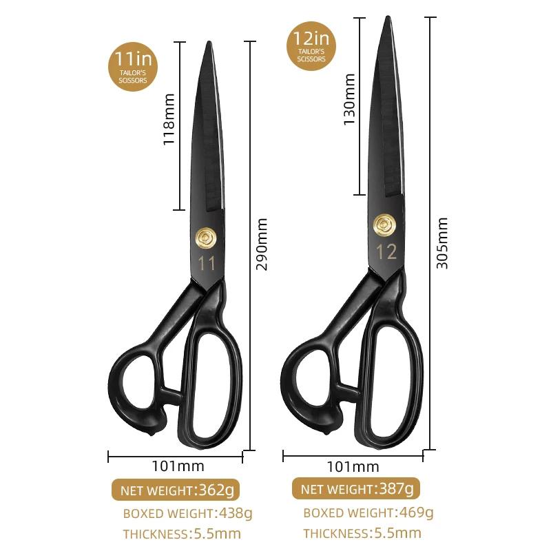 8-12 Inch Cutting Scissors Sewing Cutting Metal Large Scissors Leather Cloth DIY Sewing Supplies Household Thickening Scissors