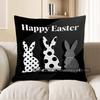 2D Happy Easter Bunnies: Stylish Easter Decor Pattern Cushion Cover Suitable For Sofa Bedroom Car Pillow Cover