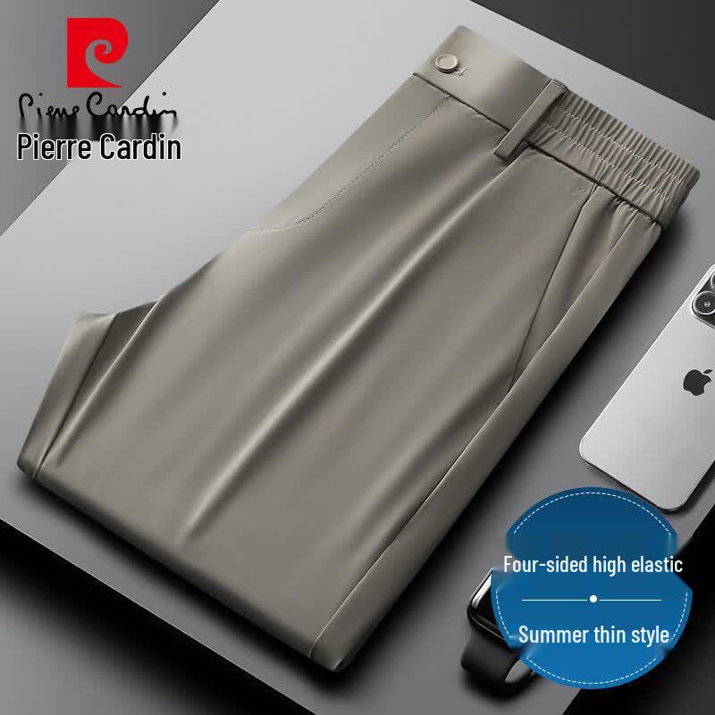 Pierre Cardin Men s Ice Silk Stretch Casual Trousers 30