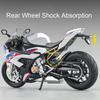 1:12 Kawasaki 400 H2r S1000rr Model Motorcycle Toys Alloy Diecast Car Front Wheel Steering With Light Motorbike Toy For Kid Gift