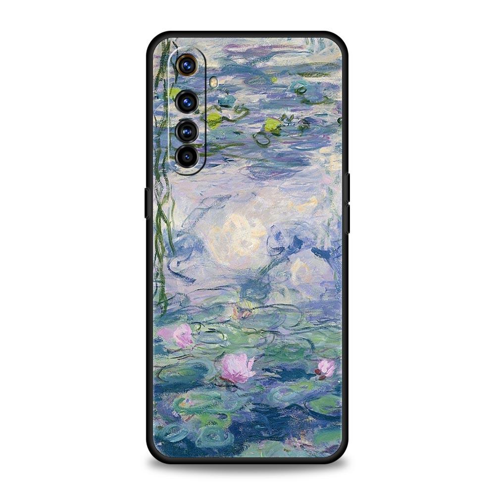 For Realme GT Neo 2 3 3T 5 Phone Case For Realme 12 11 5G 10 9 8 5G 7 6 GT5 GT3 GT2 Pro Plus C21 C11 C25 Cover Claude Monet Art