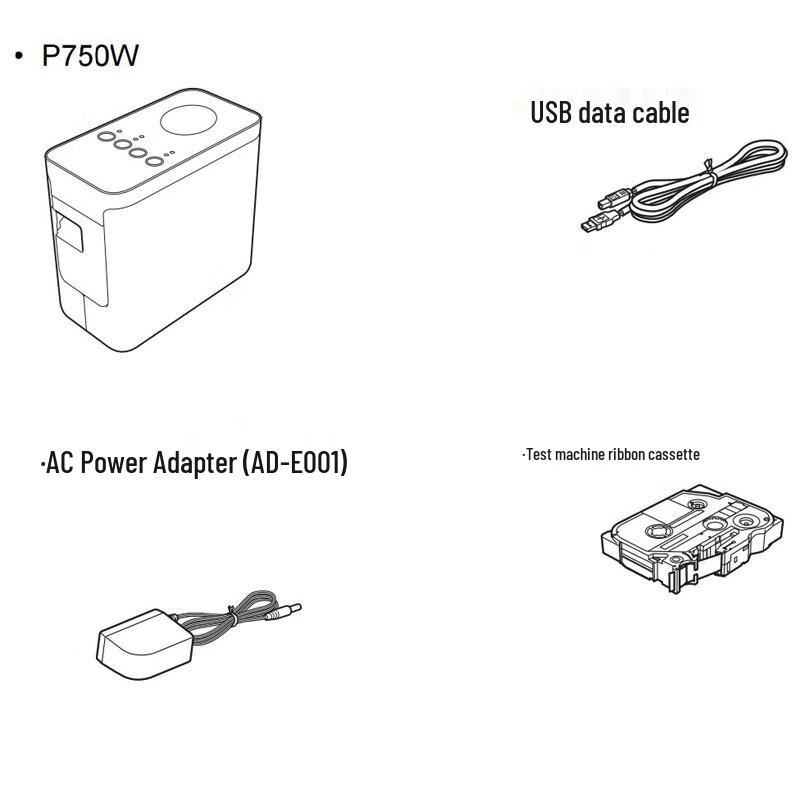 Brother PT-P750W Wireless Label Printer CN plug (adapter included)