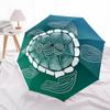 1pc Turtle Shell Pattern Automatic Folding Umbrella - Compact Travel Umbrella with Auto Open/Close 8-Rib Heavy-Duty Shaft for Women/Men -l005