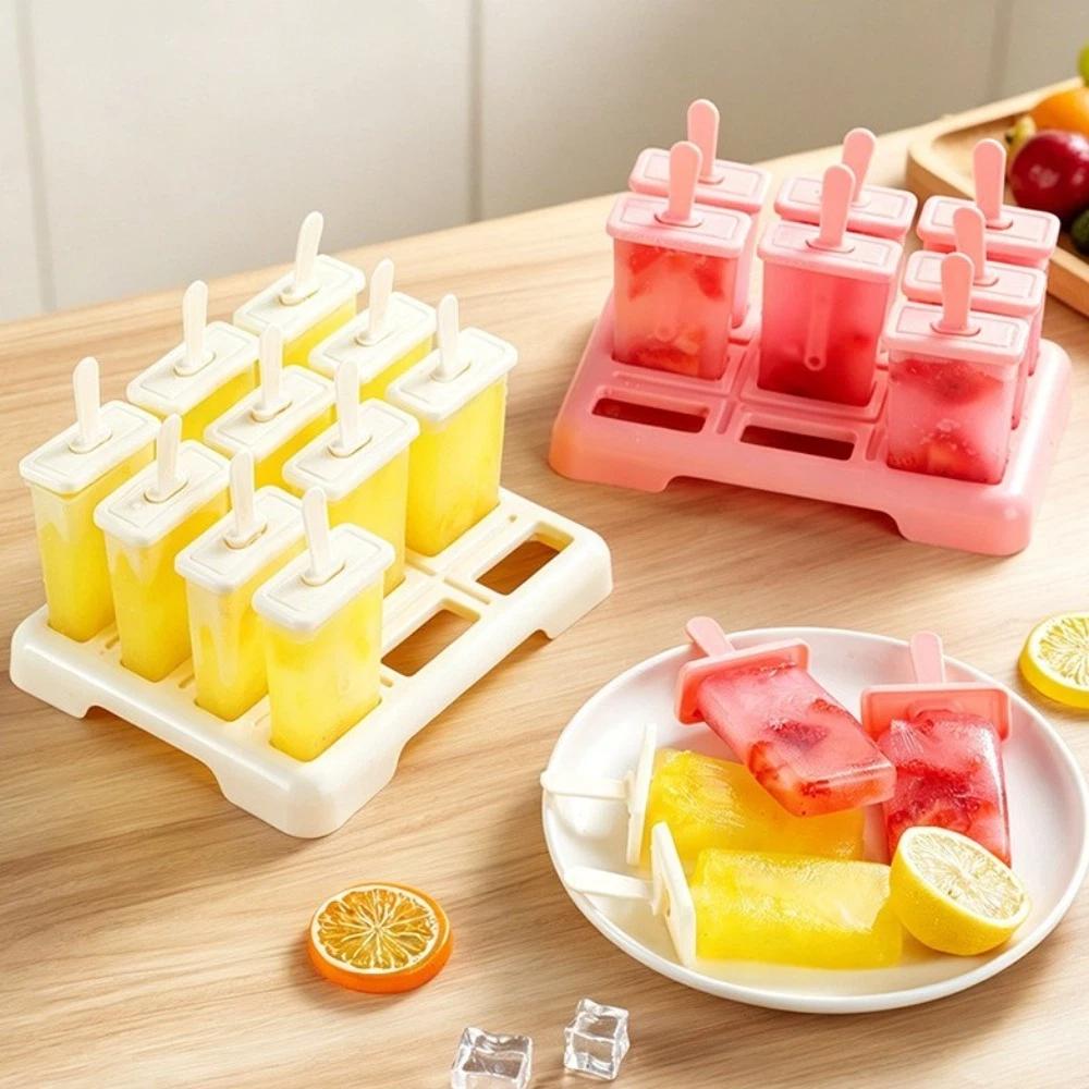 Reusable Ice Cream Popsicle Mold DIY Popsicle Mold Cube Tray New Homemade Ice Box  Kitchen Use