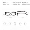 New Anti-blue Light Reading Glasses Men and Women Square Frame Ultra-light High-definition Presbyopia Glasses Fashion Glasses