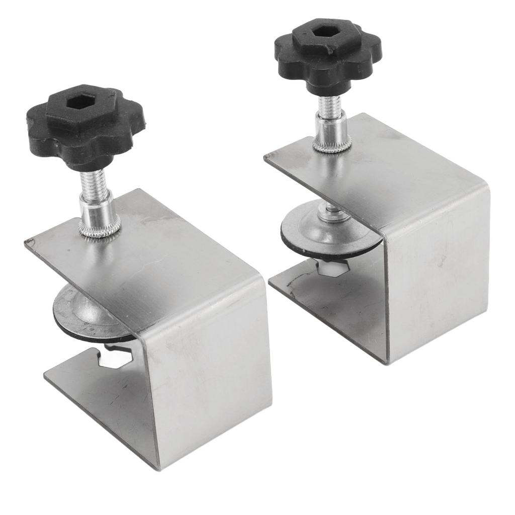 2pcs Drawer Front Installation Fixing Clamp Professional Easy Adjustment Drawer Front Mounting Clips for Woodworking