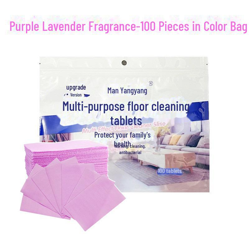 Multi-Effect Floor Cleaning Tablets: Disposable, Fragrant Cleaner for Mopping, Polishing, and Brightening Wood and Tile Floors