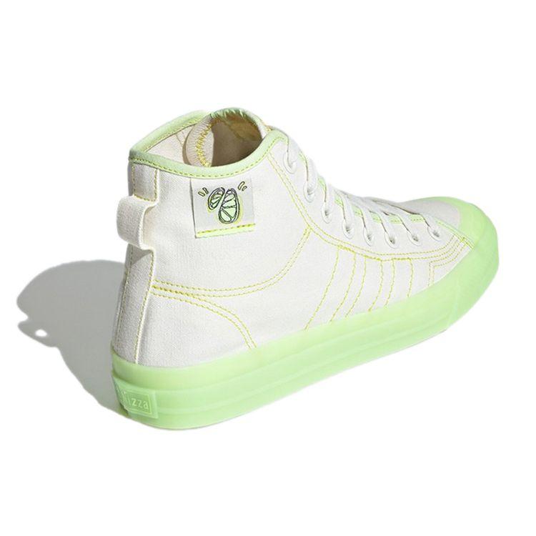 Adidas Originals Nizza Hi Rf Canvas Casual Durable Breathable High-Top Skate Shoes Unisex Sneakers Beige GX2706