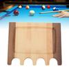 Pool Cue Holder 4 Holes Portable Pool Stick Holder for Table Billiard Cue Rack Claw Solid Wood
