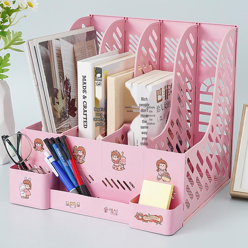Four-Section Thickened Desktop Document Holder and Book Stand