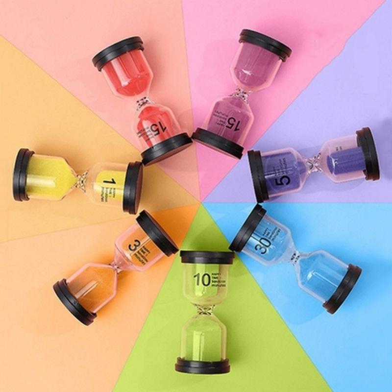 6/1PCS 1/3/5/10/15/30 Sanduhr Minuten Sand Uhr Sanduhr Timer Uhr Uhr Geschenk Kinder Sand Timer Stunde Hause Dekoration