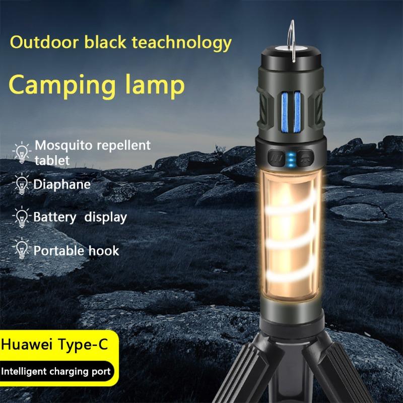 LED Mosquito Repellent Camping Light Outdoor Camping Multi Functional Flashlight Tent Light Tripod Camping Light
