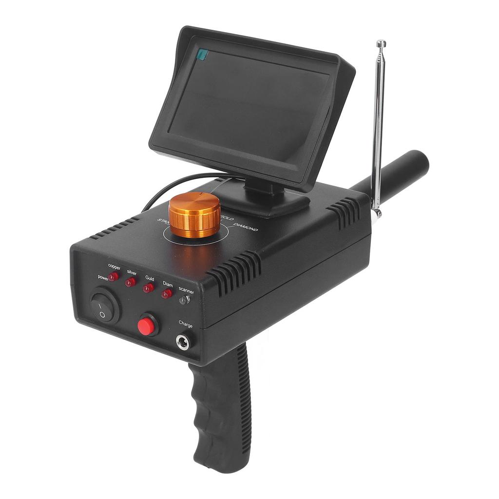 Metal Detector Professional Scanner Underground Detect Identify Object Locator HD Screen Gold Treasure Finder 100‑240V