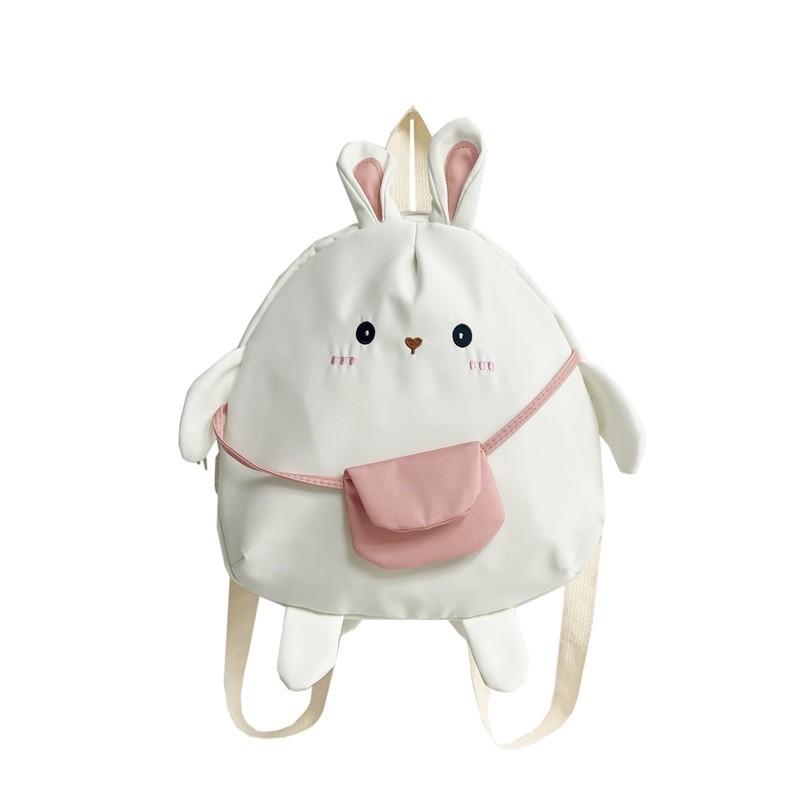 Cute Rabbit Backpack For Kindergarten Kids Modern Stylish Breathable And Lightweight Cotton School Bag