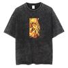 Vinland Saga Manga T Shirt For Men Women Tshirt Washed Cotton Tshirt Clothing Summer Short Sleeve Oneck Tees Streetwear Top