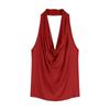 Ins Pure Desire Spice Girl Slim Fit Sexy Swinging Neck Sleeveless T-shirt Female Summer Royal Sister Careful Bottom Top Female Tide