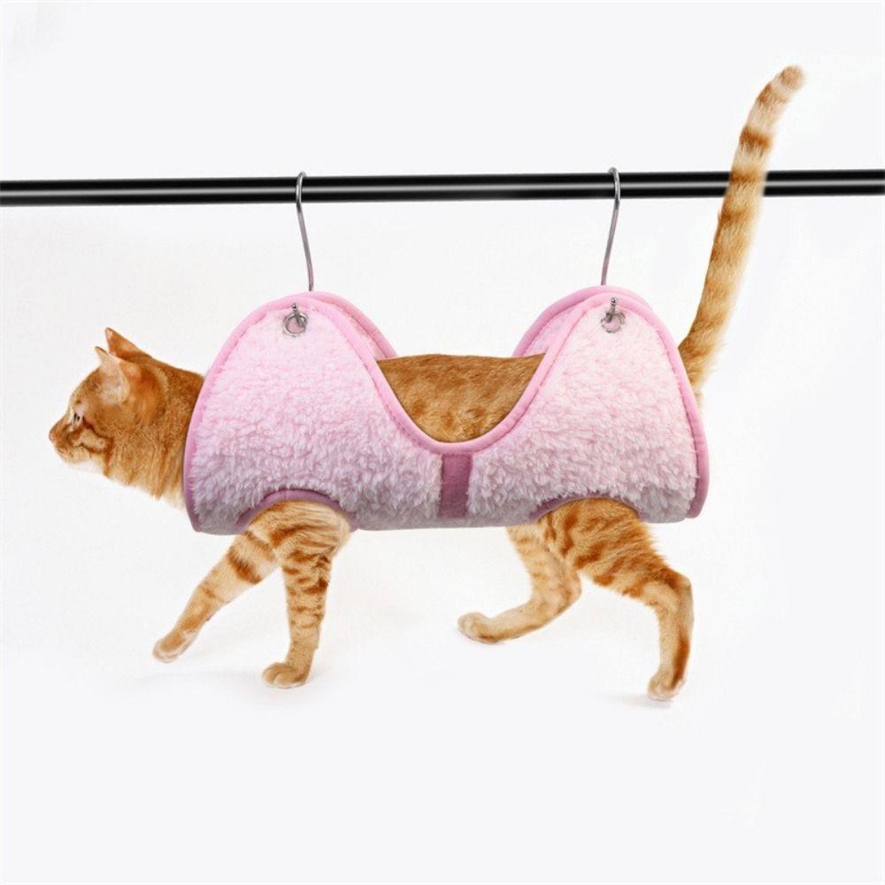 Anti-escape Cat Grooming Hammock Comfortable Cat Hanging Harness Durable Cat Restraint Bag  Bath