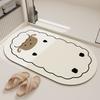 Floor Mat, Diatomaceous Earth, Fast Drying, Anti Fouling, Bathroom Specific, Absorbent, Simple and Fresh, Suitable for Home Use