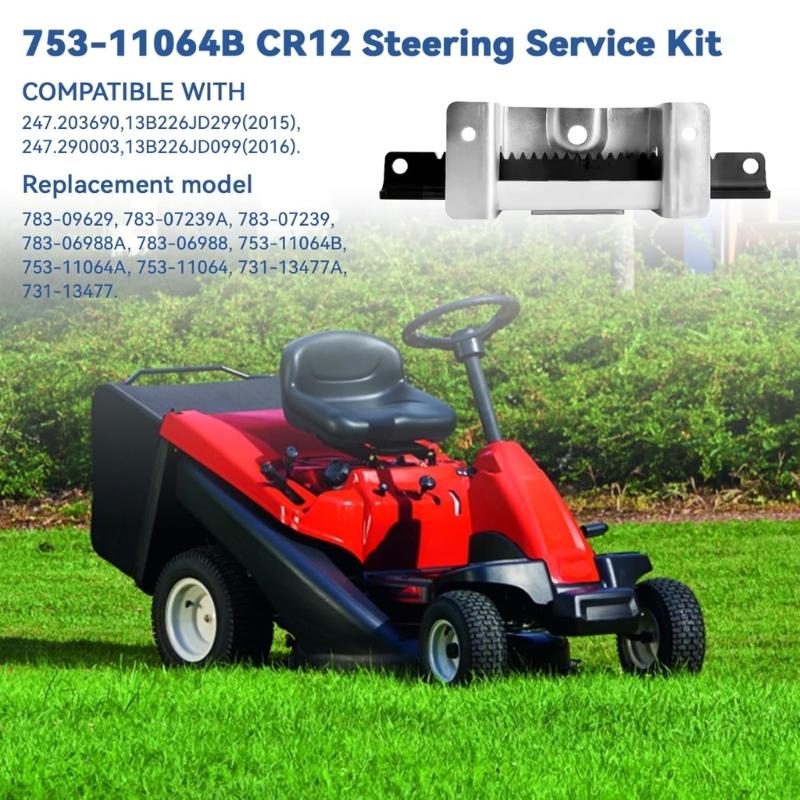 Complete Steering Rack Replacement for 753-11064B CR12 Lawn Mowers Heavy Duty Metal Construction Easy Installation